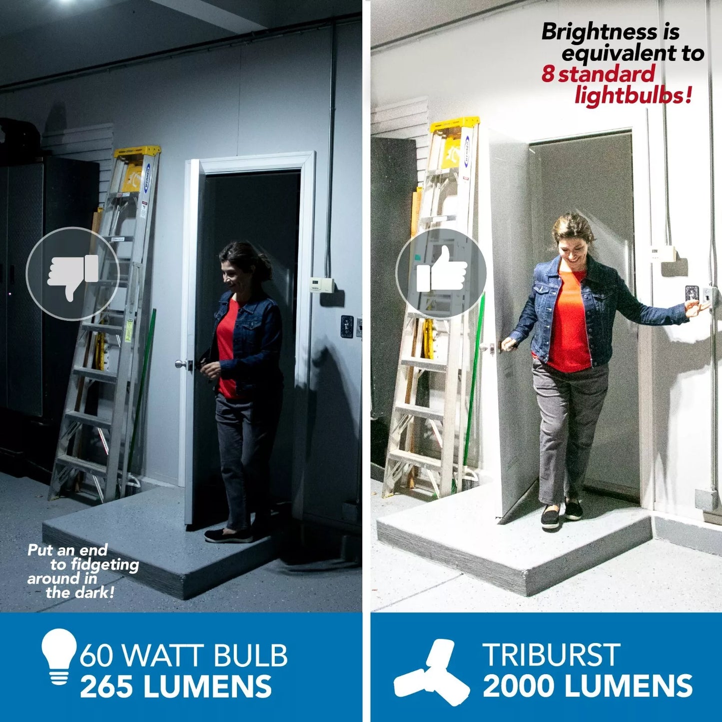 2000 Lumen Lampada da Soffitto LED Multi-Direzionale a 3 Pannelli