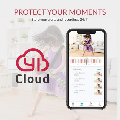 Set di 2 Telecamere di Sicurezza Interna con Visione Notturna e Audio
