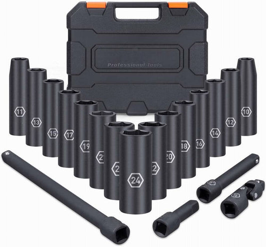 Set di 19 Chiavi a Bussola da 12" per Impatto