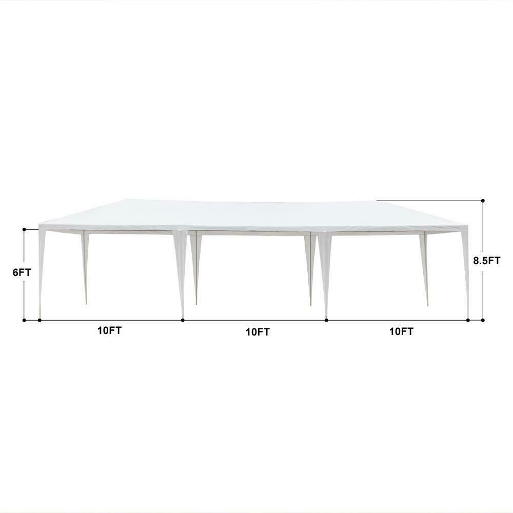 Tenda Bianca Portatile per Eventi 10' x 30'