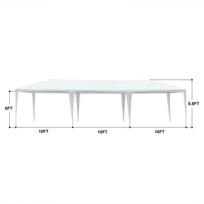 Tenda Bianca Portatile per Eventi 10' x 30'