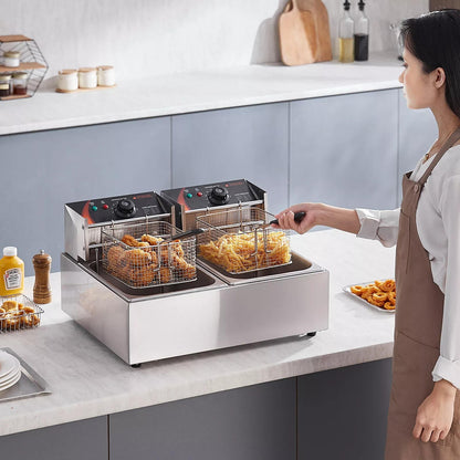 Friggitrice Elettrica Commerciale da 23 Litri