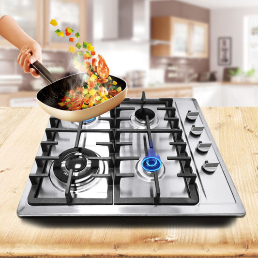Incasso Cucina a Gas da 23'' con 4 Fuochi per Gas LPG/NG