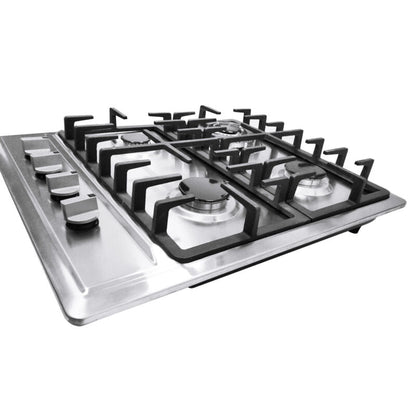 Incasso Cucina a Gas da 23'' con 4 Fuochi per Gas LPG/NG