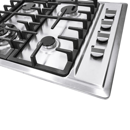 Incasso Cucina a Gas da 23'' con 4 Fuochi per Gas LPG/NG