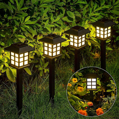 Confezione da 12 Luci Solari per Percorsi Esterni