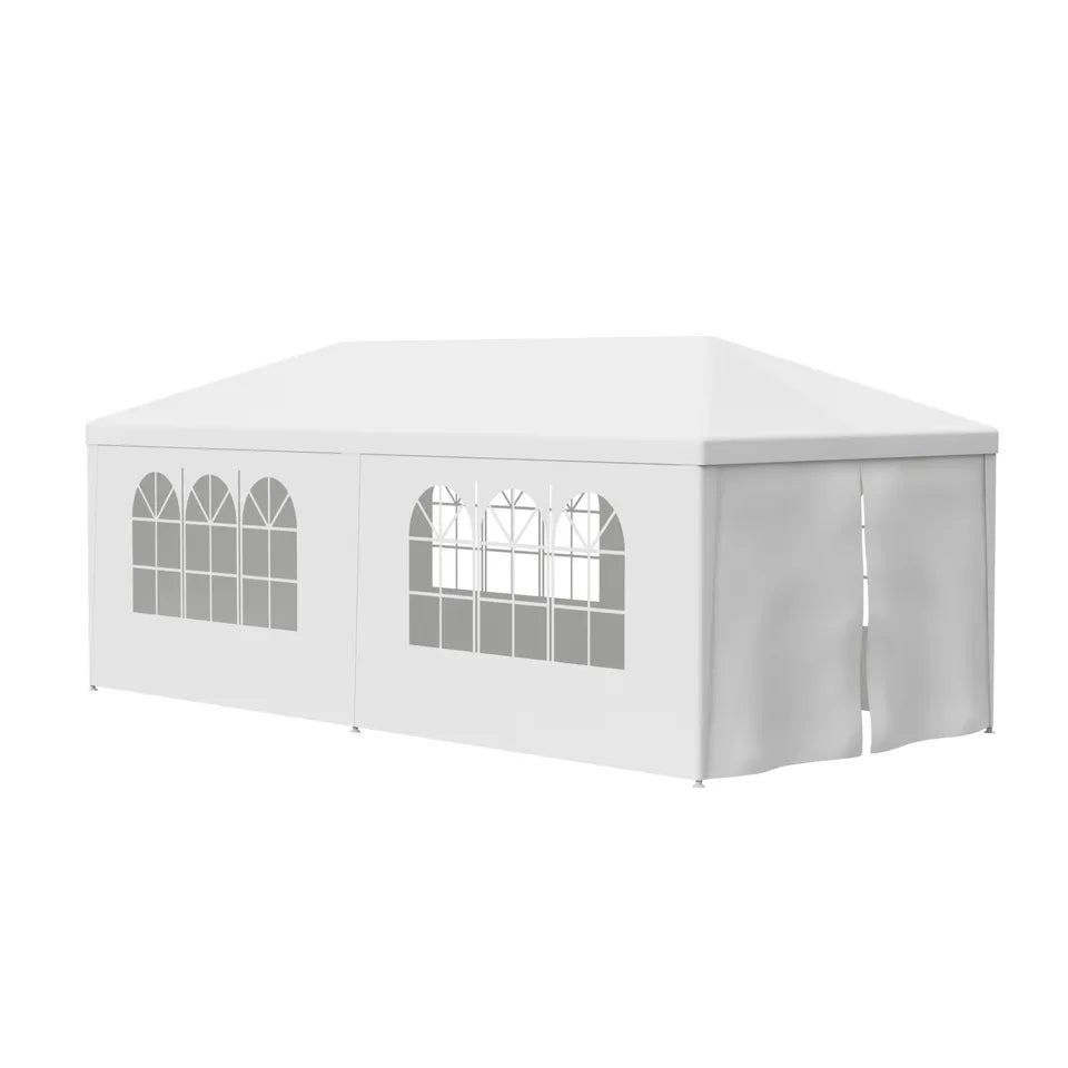 Gazebo da Giardino per Eventi 10 x 20' con 6 Pannelli Laterali